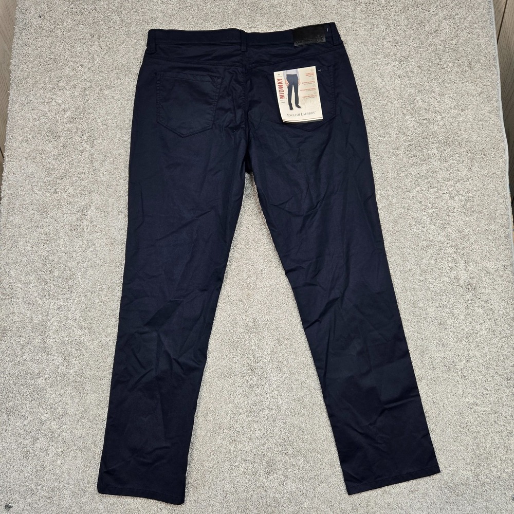 English Laundry The Midway performance Pants mens 36x32 Navy blue NEW
